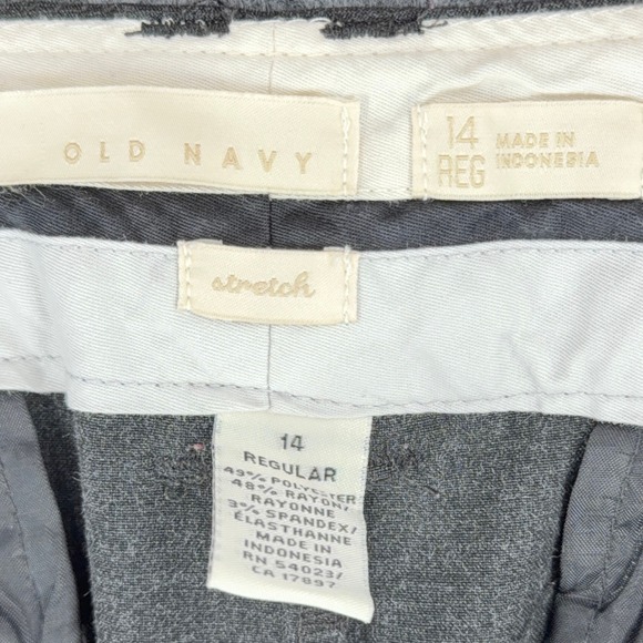 OLD NAVY Stretch Womens Gray Bootcut Dress Pants Size 14 Regular - Picture 3 of 6